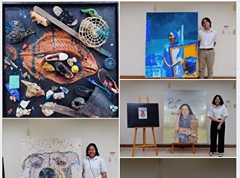 ประเมินงานทดลองวัสดุครั้งที่ 1
สาขาวิชาจิตรกรรม