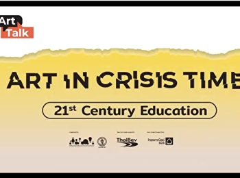 Miss Jaruwan Mueangkhwa, a lecturer in
the Department of Painting was a guest
in an online forum organized by Bacc,
Bangkok Art and Culture Center