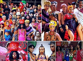 นักศึกษาแขนงวิชาการออกแบบแฟชั่นดีไซน์
สร้างสรรค์การแต่งกายในรายวิชา Stylist