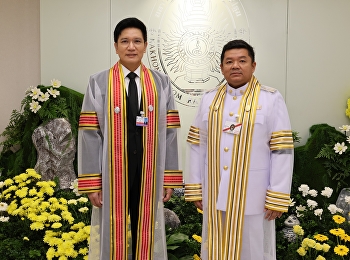our executives congratulated the
recipients of academic gowns and
honorary graduate certificates for the
year 2025 at Suan Sunandha Rajabhat
University.