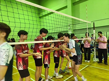 Students from the Faculty of Fine Arts
participated in the men's volleyball
competition and won awards.