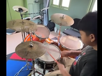 Learning to play the drums