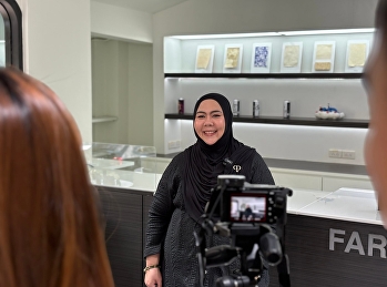 The Associate Dean for Administration of
the Faculty of Fine Arts was invited to
participate in the filming of a video
interview.