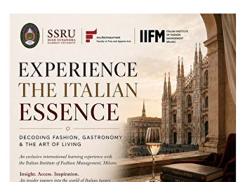 หลักสูตร “Experience the Italian
Essence” บินตรงสู่มิลาน เจาะลึกโลก
Italian Luxury